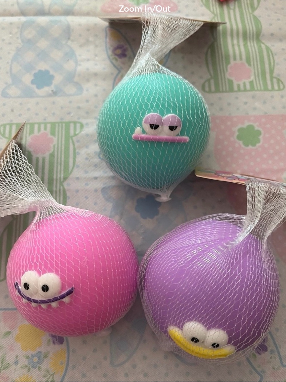 Orbs curiosities funny face squishy set of 3